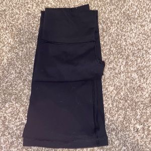 black lululemon flared leggings